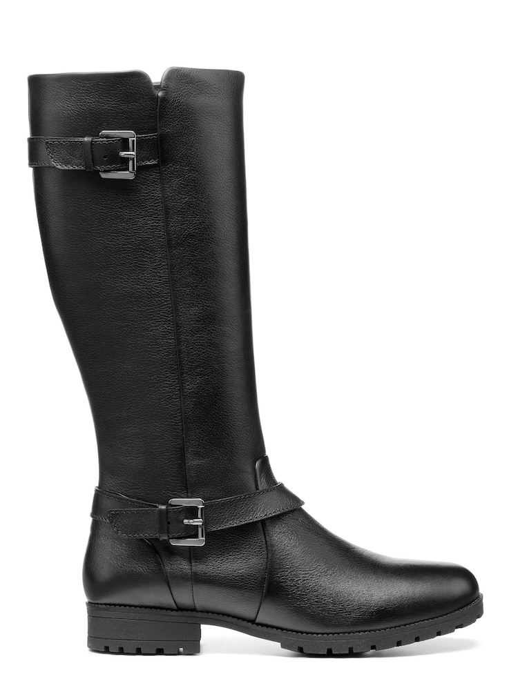 Hotter Belgravia Wide Fit Black Zip Fastening Boots - Image 1 of 4 Hotter Belgravia Wide Fit Black Zip Fastening Boots - Image 1 of 4