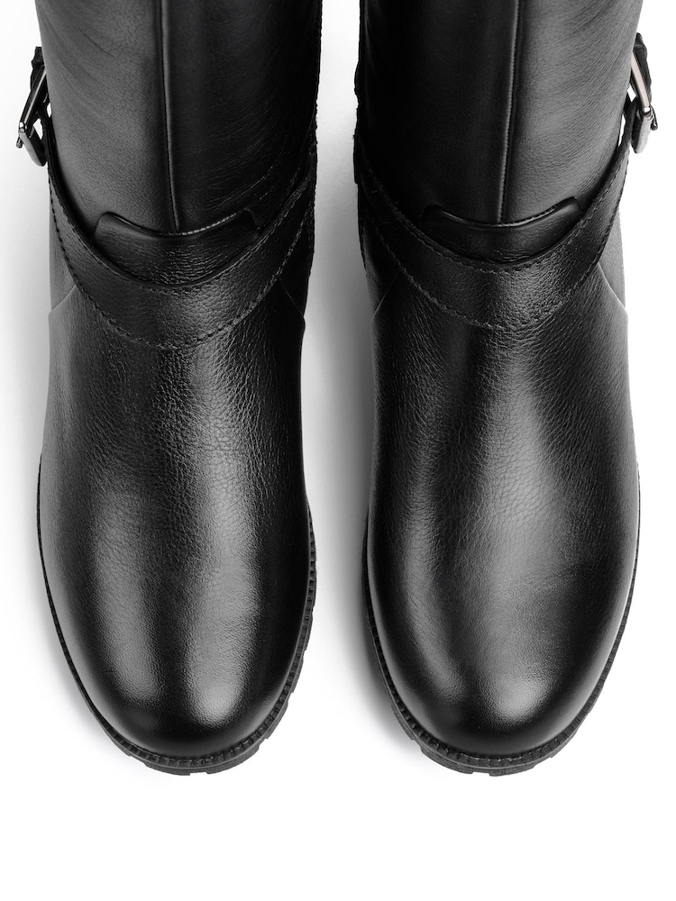 Hotter Belgravia Wide Fit Black Zip Fastening Boots - Image 4 of 4