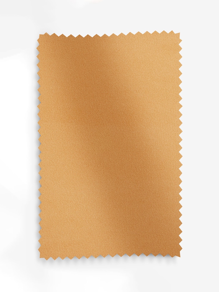 Yellow Soft Velvet Upholstery Swatch - Image 1 of 1