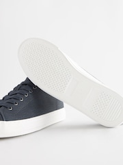Navy Blue Standard Fit Forever Comfort® Patent Baseball Trainers - Image 6 of 7