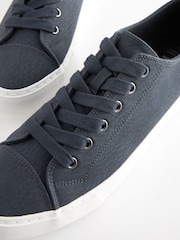 Navy Blue Standard Fit Forever Comfort® Patent Baseball Trainers - Image 7 of 7