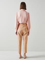 LK Bennett Camel Natural Mariner Cigarette Trousers - Image 2 of 4