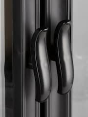 Warmlite Black 1.8KW Double Door Stove Heater - Image 2 of 8