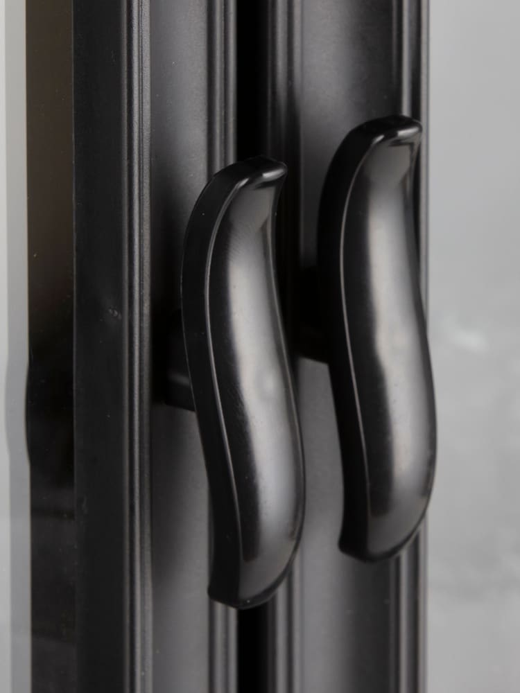 Warmlite Black 1.8KW Double Door Stove Heater - Image 2 of 8
