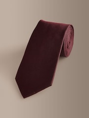Burgundy Red Signature Silk Tie - Image 1 of 6