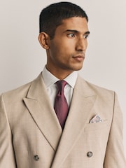 Burgundy Red Signature Silk Tie - Image 3 of 6