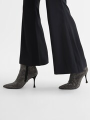 Reiss Black Clement Crystal Point Ankle Boots - Image 6 of 8