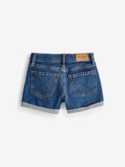Niebieskie szorty dżinsowe Abercrombie & Fitch z podwiniętymi nogawkami - Image 2 of 4