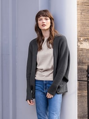 Celtic & Co. Grey Supersoft Cocoon Cardigan - Image 2 of 7