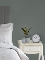 Laura Ashley Grey Twyford Small Bedside Clock - Image 1 of 5