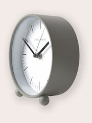Laura Ashley Grey Twyford Small Bedside Clock - Image 3 of 5