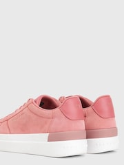 Tommy Hilfiger Pink Signature Suede Trainers - Image 3 of 4