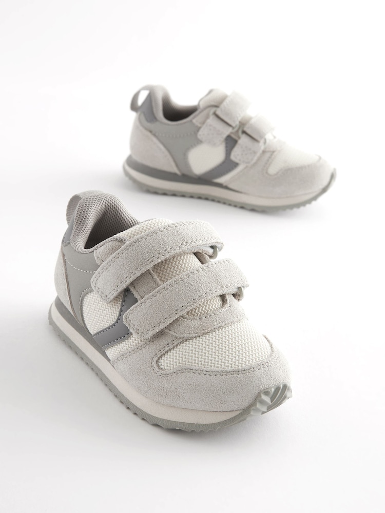 Stone Standard Fit (F) Double Strap Trainers - Image 1 of 5
