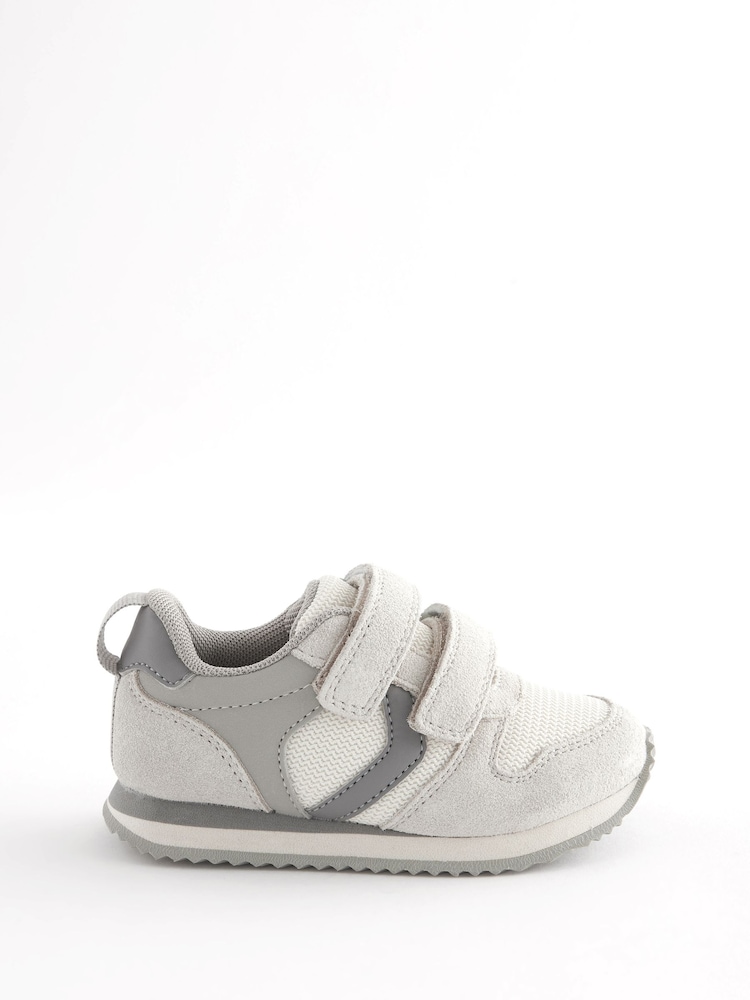 Stone Standard Fit (F) Double Strap Trainers - Image 2 of 5