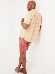 FatFace Beckley Yellow Tile Print Shirt - Image 2 of 4