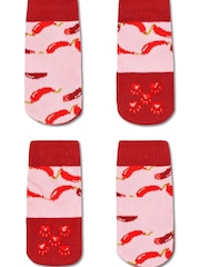 Happy Socks Pink Me And My Dog Socks Gift Set 2 Pack - Image 1 of 3