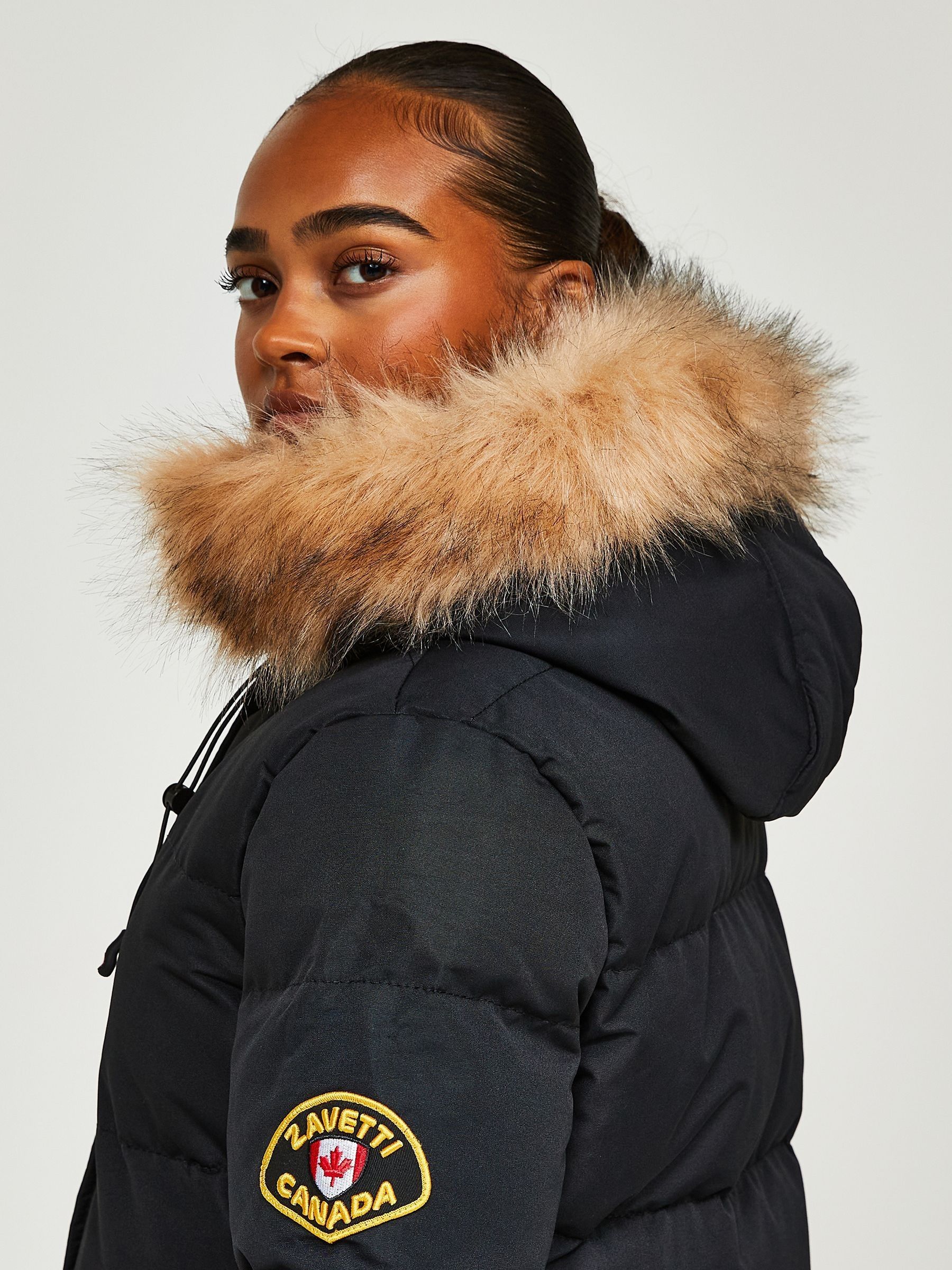 Buy Zavetti Canada Womens Goshawa Puffer Parka Jacket from Next Turkey