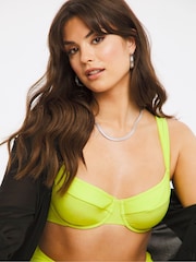 Figleaves Ree Green Underwired Non-Pad Bikini Top - Image 3 of 5