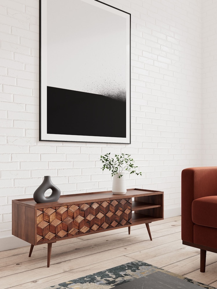Swoon Dark Brown Terning TV Unit - Image 2 of 8