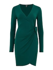 Pour Moi Green Bryony Slinky Dress - Image 4 of 5
