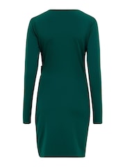 Pour Moi Green Bryony Slinky Dress - Image 5 of 5