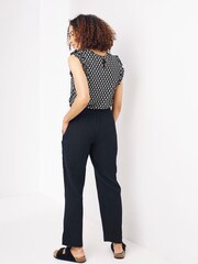 FatFace Black Tapered Cotton Joggers - Image 2 of 4