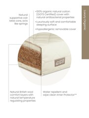 Mamas & Papas A Good Night's Sleep, All Round Luxury Organic Cotbed Mattress - Image 2 of 4