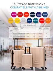 Flight Knight Large Hardcase Lightweight Check-In Suitcase With 4 Wheels - Image 7 of 7