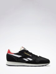 Reebok Classic Leather Black Trainers - Image 1 of 4