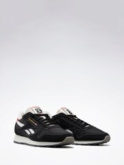 Reebok Classic Leather Black Trainers - Image 2 of 4