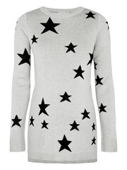 JoJo Maman Bébé Grey Star Maternity Jumper - Image 2 of 4