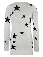 JoJo Maman Bébé Grey Star Maternity Jumper - Image 3 of 4