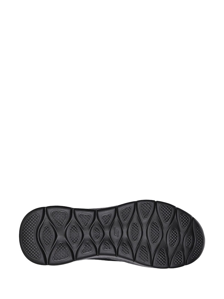 Skechers Black Mens Go Walk Slip In Trainers - Image 6 of 8