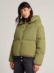 Tommy Hilfiger Green Nylon Down Puffer Jacket - Image 1 of 5