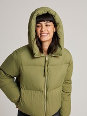 Tommy Hilfiger Green Nylon Down Puffer Jacket - Image 2 of 5
