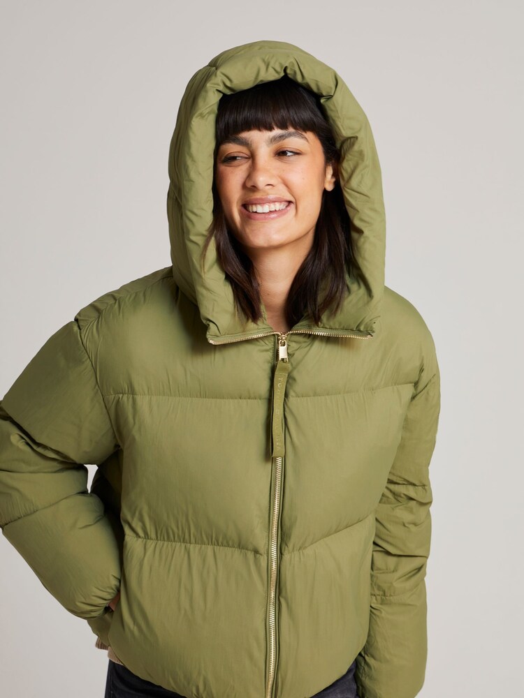 Tommy Hilfiger Green Nylon Down Puffer Jacket - Image 2 of 5 Tommy Hilfiger Green Nylon Down Puffer Jacket - Image 2 of 5