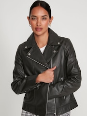 M&Co Black Leather Jacket - Image 2 of 6