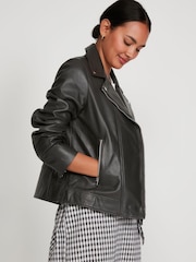 M&Co Black Leather Jacket - Image 3 of 6