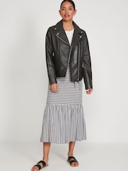 M&Co Black Leather Jacket - Image 4 of 6