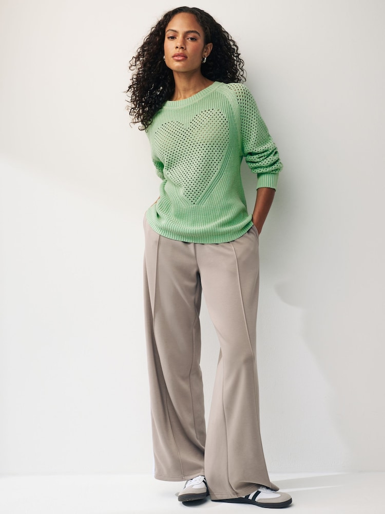 Fluro Green Heart Jumper - Image 2 of 6 Fluro Green Heart Jumper - Image 2 of 6