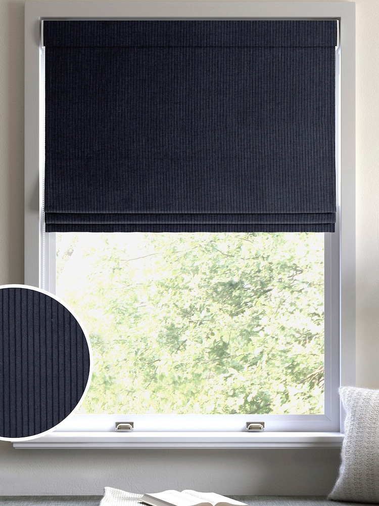 Navy Blue Jangga Made To Measure Roman Blind - Image 1 of 6