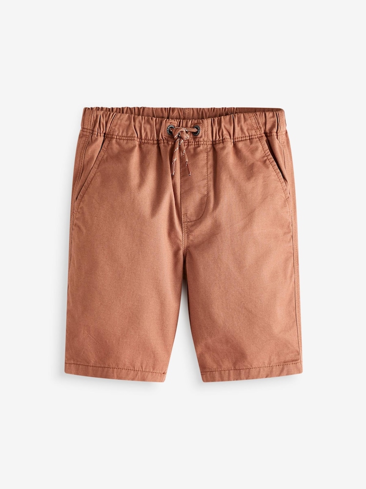 Terracotta Brown Pull-On Shorts (3-16yrs) - Image 1 of 2 Terracotta Brown Pull-On Shorts (3-16yrs) - Image 1 of 2