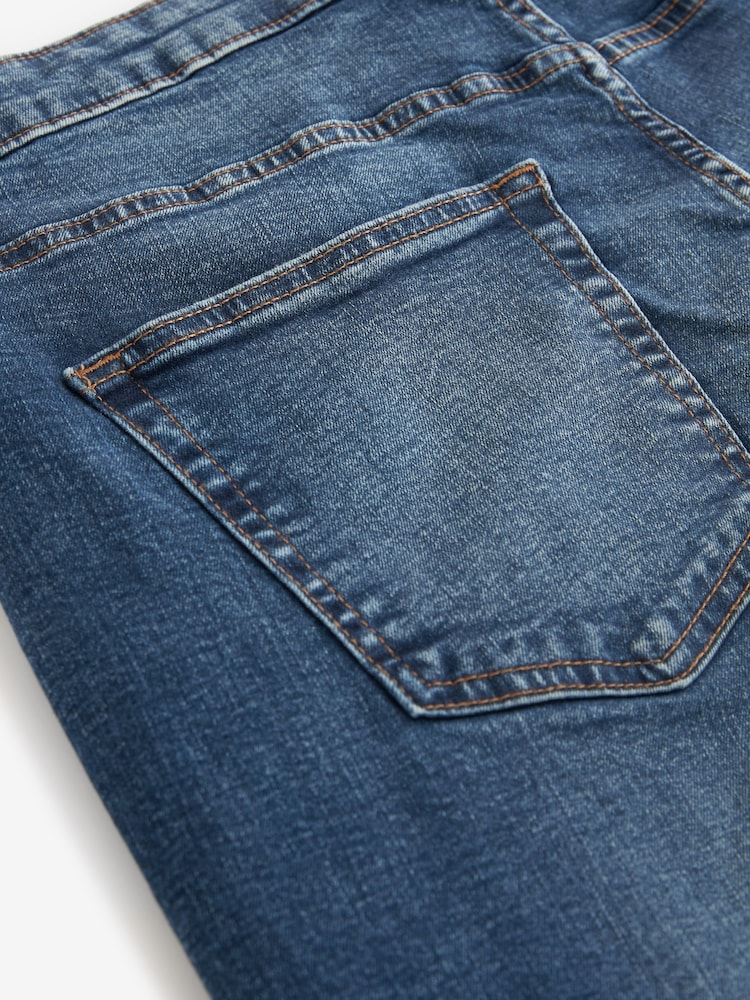 Blue Wash Straight Fit Classic Stretch Jeans - Image 7 of 9