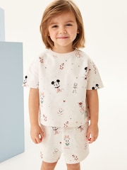 Cream Character Disney Short Co-ord (3mths-7yrs) - Image 1 of 6