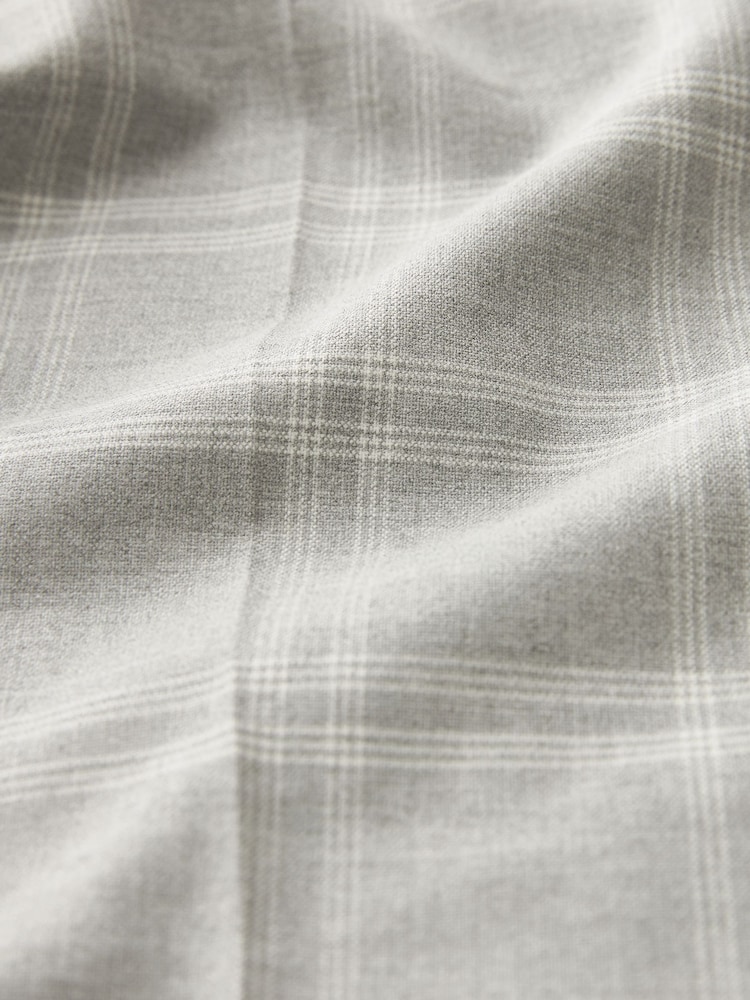 Gris - Slim fuselés - Pantalons à carreaux bordé - Image 7 of 12