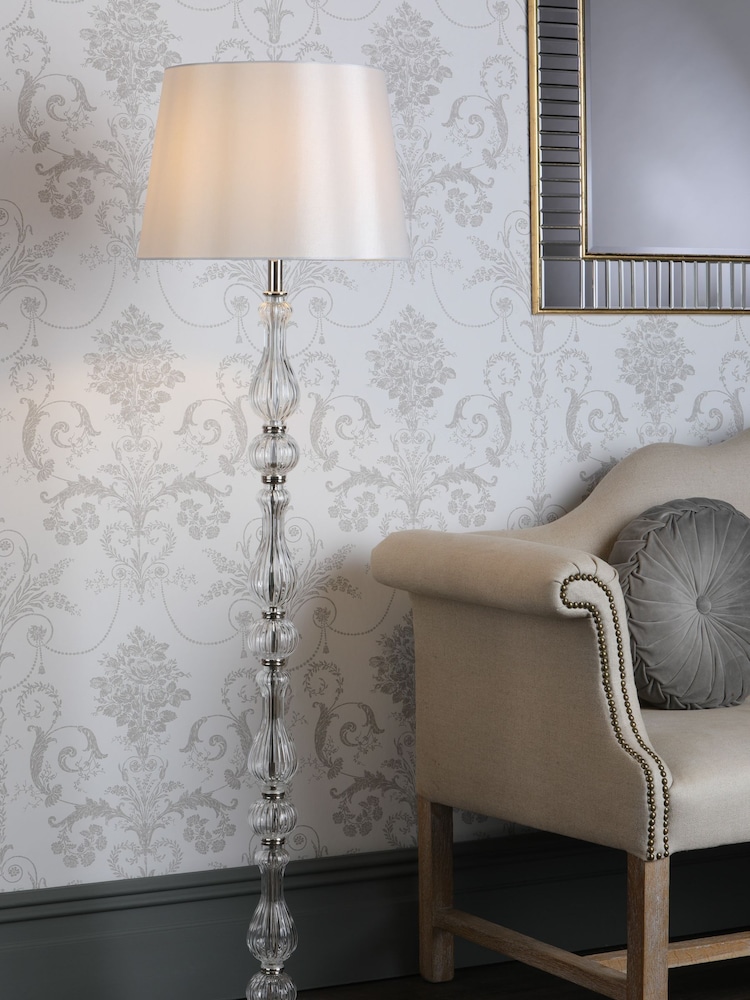 Laura Ashley Clear Bradshaw Complete Floor Lamp - Image 1 of 6