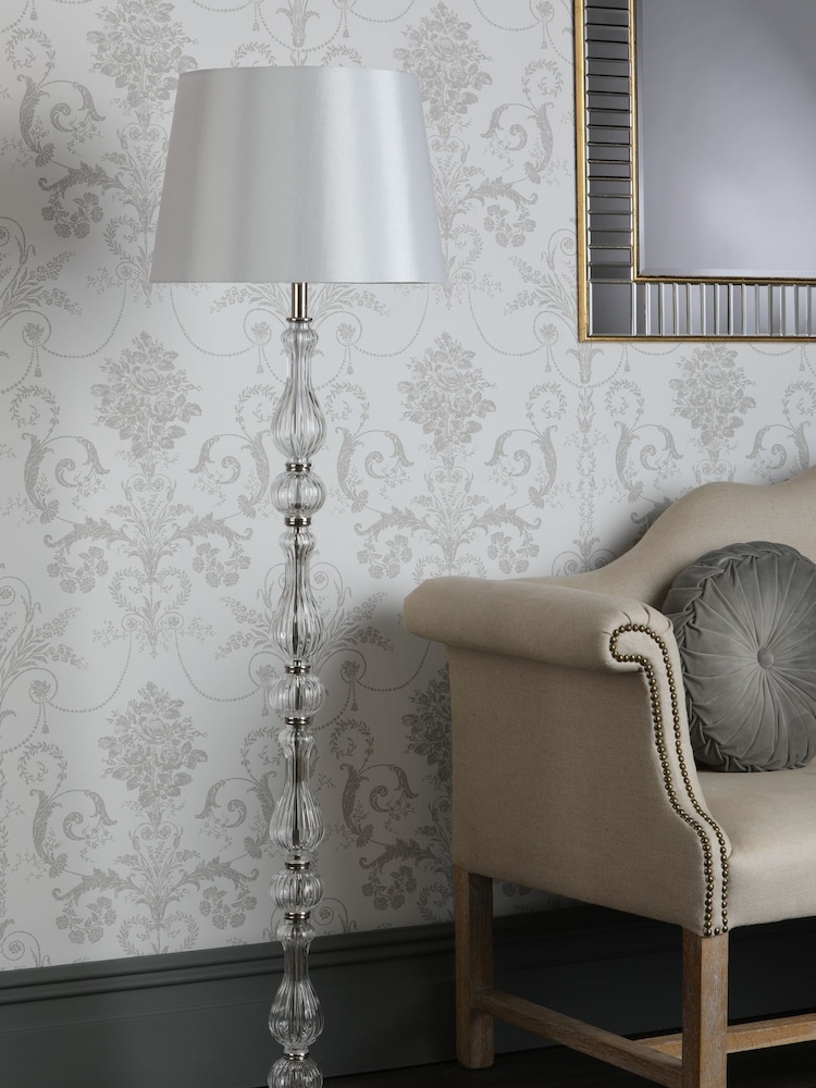 Laura Ashley Clear Bradshaw Complete Floor Lamp - Image 2 of 6