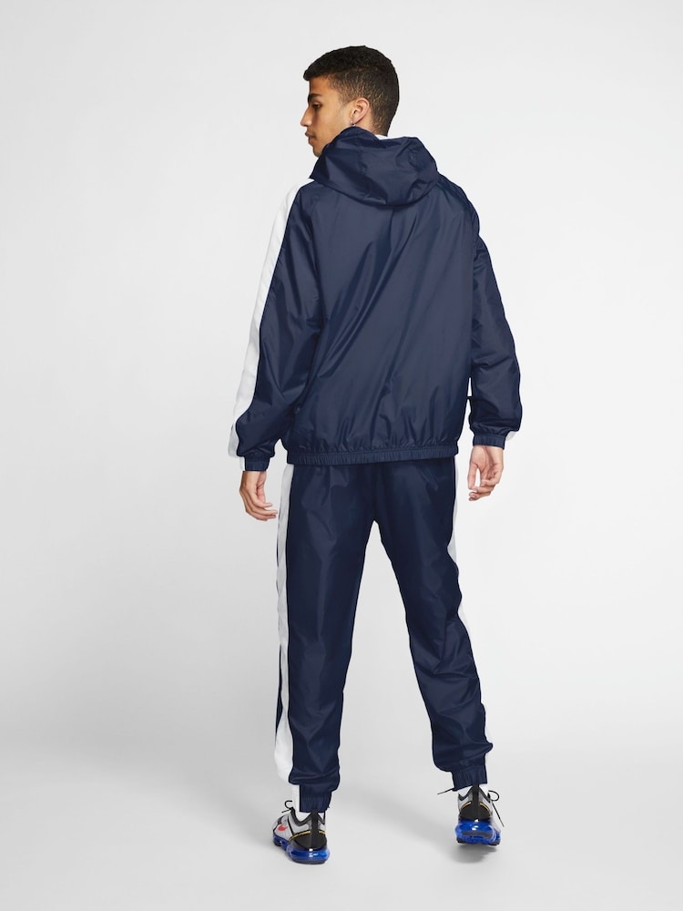 Nike Blue Sportswear Hooded Woven Tracksuit - Image 2 of 4