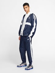 Nike Blue Sportswear Hooded Woven Tracksuit - Image 3 of 4