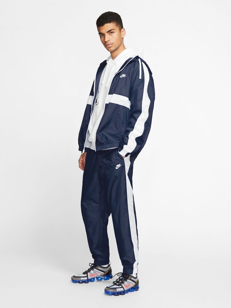 Nike Blue Sportswear Hooded Woven Tracksuit - Image 3 of 4